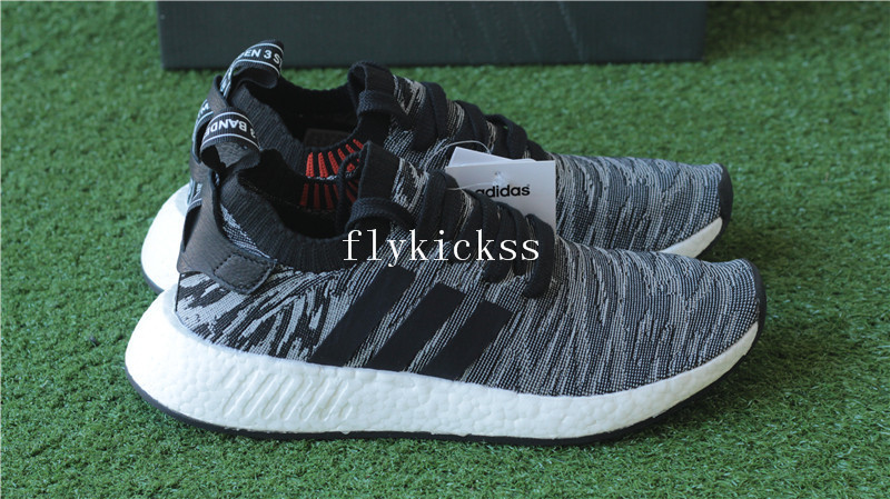 Adidas NMD R2 Primeknit Black Glitch BY9409